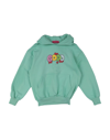 IRENEISGOOD IRENEISGOOD TODDLER GIRL SWEATSHIRT LIGHT GREEN SIZE 6 COTTON