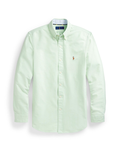Polo Ralph Lauren Polo Pony Cotton Shirt In Green