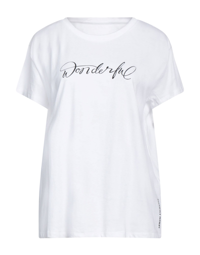 Armani Exchange T-shirts In White
