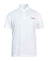 Mc2 Saint Barth Polo Shirts In White