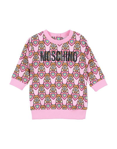Moschino Baby Kids' Sweatshirts In Pink