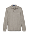 Polo Ralph Lauren Polo Slim À Manches Longues En Maille Piqué De Coton In Grey