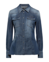 Dondup Denim Shirts In Blue