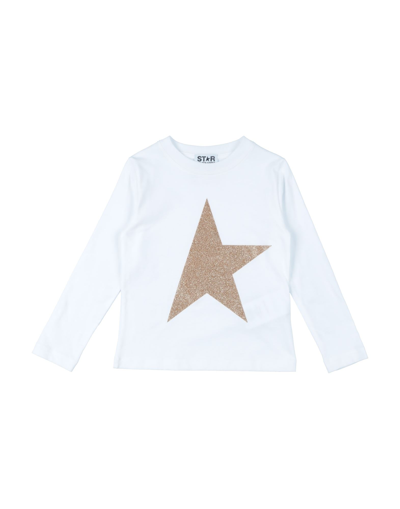 Golden Goose Kids' T-shirts In White