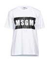 Msgm T-shirts In White