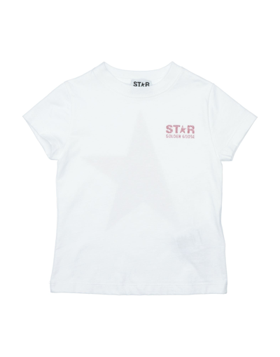 Golden Goose Kids' T-shirts In White