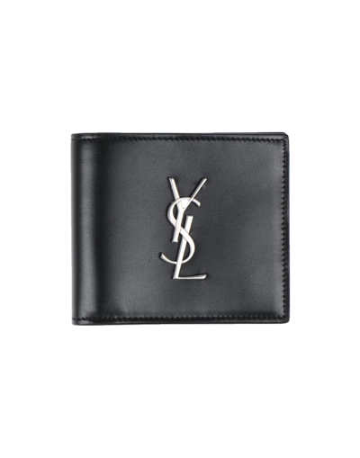 Saint Laurent Man Wallet Black Size - Soft Leather