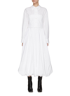 A.w.a.k.e. Layered-panel Cotton-poplin Shirt Dress In White