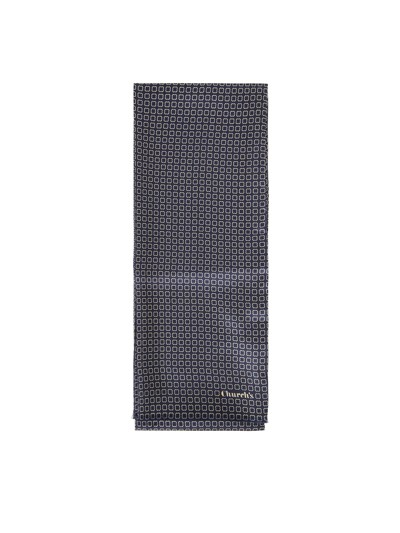 Church's Long Padded With Belt In Ivory Blue