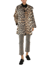 Ganni Leopard-print Single-breasted Coat In Animalier
