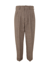 Kenzo "rosalba" Trousers In Dark Camel