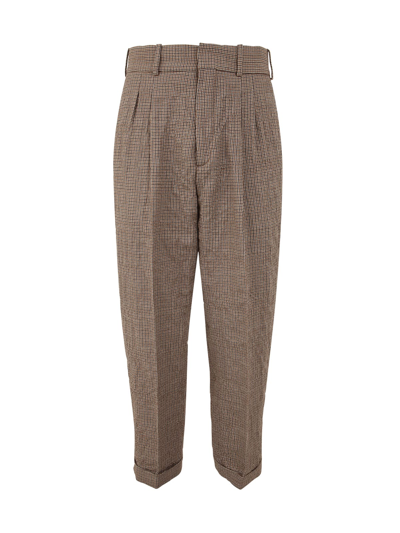 Kenzo "rosalba" Trousers In Dark Camel
