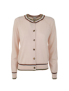 Paul Smith Womens Knitted Cardigan With Buttons In Off White
