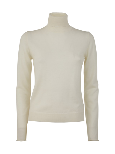Pierantonio Gaspari "maglia Gianna" Turtleneck Sweater In Ecru