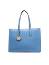 Emporio Armani Shopping Bag In Light Blue