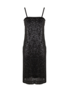 Seventy Sleeveless Sequined Midi Dress In Black