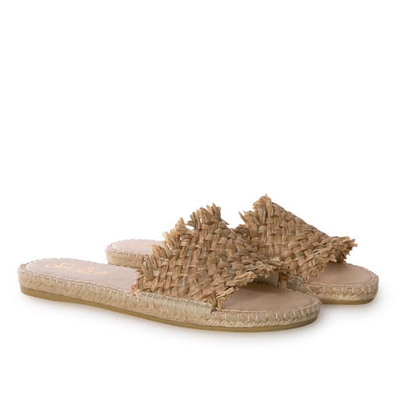 Mc2 Saint Barth Woman Straw Espadrilla In White