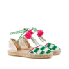 Mc2 Saint Barth Checkerboard Pattern Espadrilles In Green
