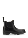 Superga 798 Rubber Ankle Boots In Nero