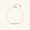 Mejuri Engravable Bar Bracelet In Yellow