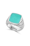 Effy Sterling Silver Turquoise Ring In Blue