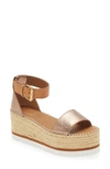 SEE BY CHLOÉ GLYN PLATFORM ESPADRILLE SANDAL