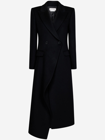 Alexander Mcqueen Coats  Women In Black