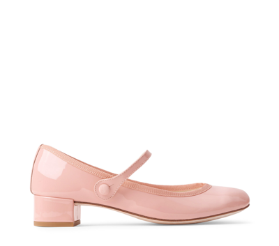 Repetto Rose Mary Janes In Iconic Pink