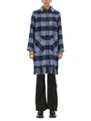 Woolrich Giacca Camicia In Misto Lana Check Blu In Blue
