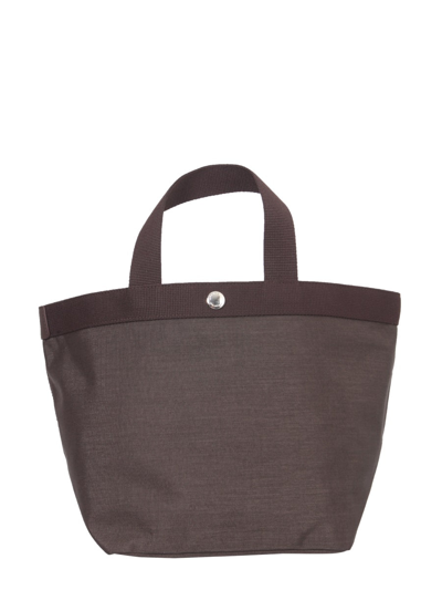 Herve Chapelier Medium Shopping Bag In Black