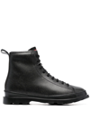 Camper Brutus Lace-up Boots In 黑色