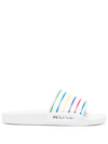 PS BY PAUL SMITH STRIPED RUBBER SLIDES