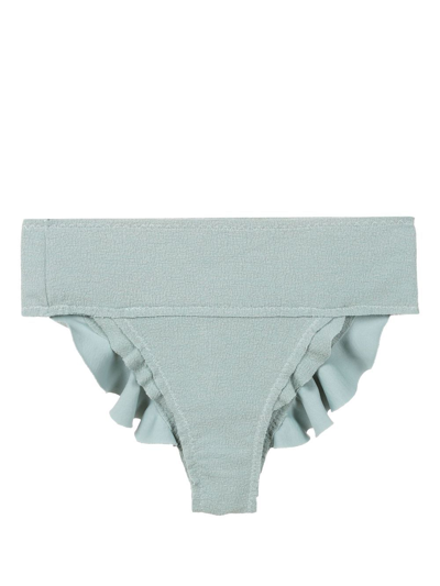 Clube Bossa Turbe High-waist Bikini Bottoms In Blue