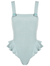 Clube Bossa Barres One-piece Swimsuit In Blue