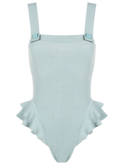Clube Bossa Barres One-piece Swimsuit In Blue