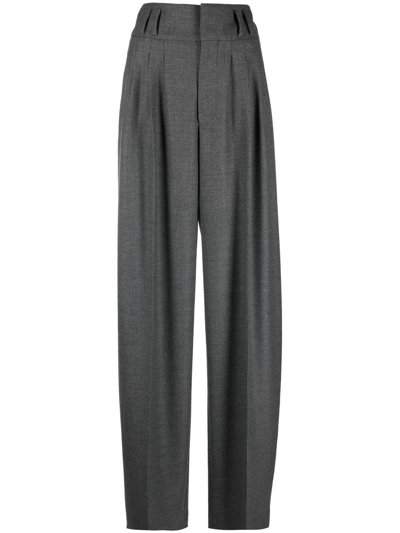 Altuzarra Tailored Wide-leg Trousers In Grey