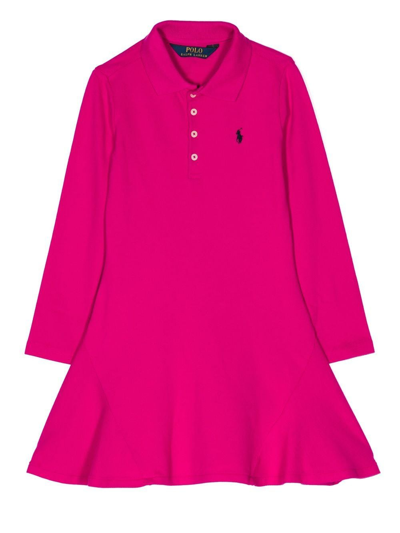 Ralph Lauren Kids' Julie Stretch-cotton Polo Dress 2-6 Years In Sport Pink