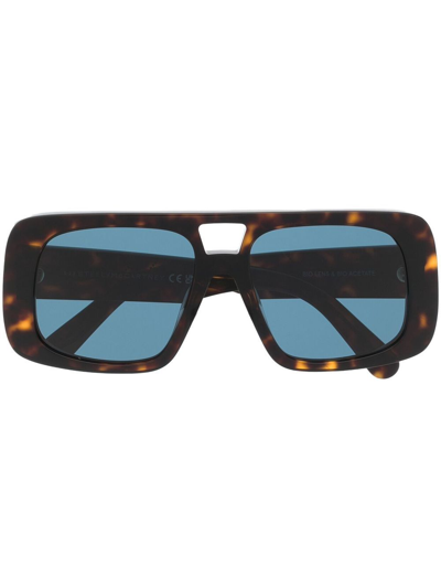 Stella Mccartney Double-bridge Square-frame Sunglasses