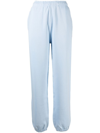 Nike Logo Embroidered Straight Leg Trousers In Blue