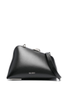 Attico Midnight Logo Detailed Clutch Bag In 黑色