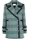 ZIMMERMANN CHECK-PATTERN DOUBLE-BREASTED JACKET