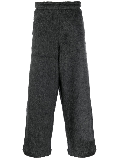 Our Legacy Reduced Cotton-blend Straight Pants In Ash Grey