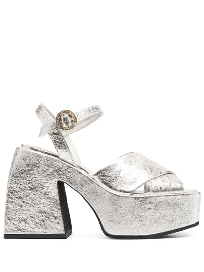 Nodaleto Bulla Joni Sandals In Metallicsilver