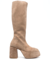 MARSÈLL SUEDE PLATFORM 100MM BOOTS