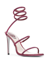 René Caovilla 110mm Crystal-embellished Sandals In 红色