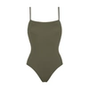 Eres Aquarelle One-piece Swimsuit In Olive Noire