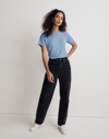 Madewell Whisper Cotton Rib-crewneck Tee In Tranquil Ocean