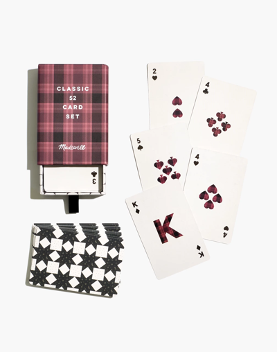 Mw Madewell X Parks Project Minimalist National Park Playing Cards In White