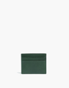 Madewell The Leather Card Case In Forest