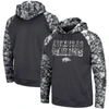 Colosseum Charcoal Arkansas Razorbacks Oht Military Appreciation Digital Camo Pullover Hoodie In Charcoal
